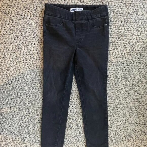 Size 6 Black Mid-Rise Rockstar Super Skinny Jeggings - Picture 1 of 4